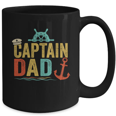 Captain Dad Pontoon Lake Sailor Fishing Boating For Men Mug | siriusteestore