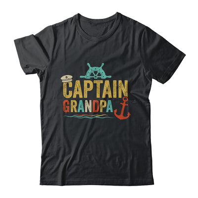 Captain Grandpa Pontoon Lake Sailor Fishing Boating For Men Shirt & Hoodie | siriusteestore