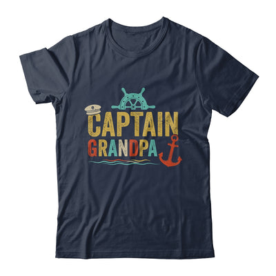 Captain Grandpa Pontoon Lake Sailor Fishing Boating For Men Shirt & Hoodie | siriusteestore