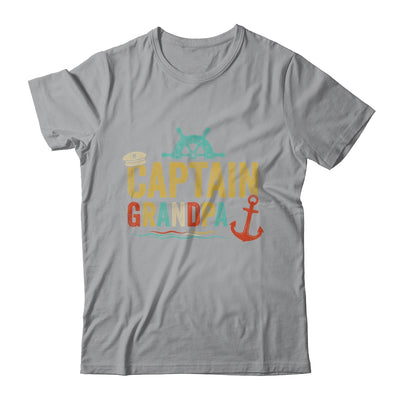 Captain Grandpa Pontoon Lake Sailor Fishing Boating For Men Shirt & Hoodie | siriusteestore