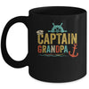 Captain Grandpa Pontoon Lake Sailor Fishing Boating For Men Mug | siriusteestore