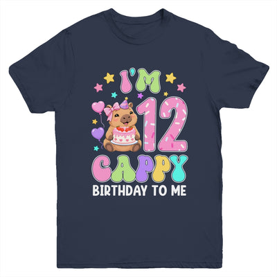 Capybara Birthday 12 Kawaii Capybara 12Th Birthday Girl Youth Shirt | siriusteestore