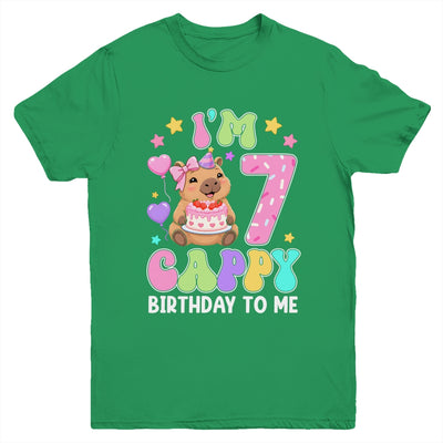 Capybara Birthday 7 Kawaii Capybara 7Th Birthday Girl Youth Shirt | siriusteestore