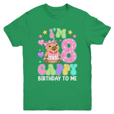 Capybara Birthday 8 Kawaii Capybara 8Th Birthday Girl Youth Shirt | siriusteestore