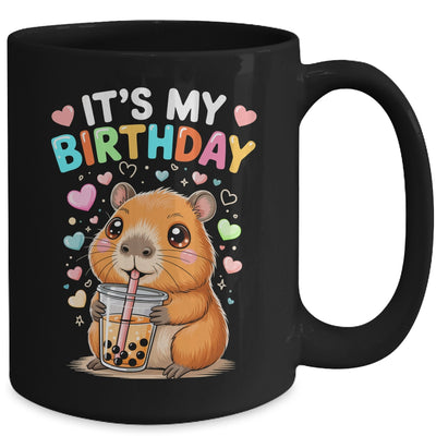 Capybara Birthday Graphic Kids Cute Capibara Its My Birthday Mug | siriusteestore