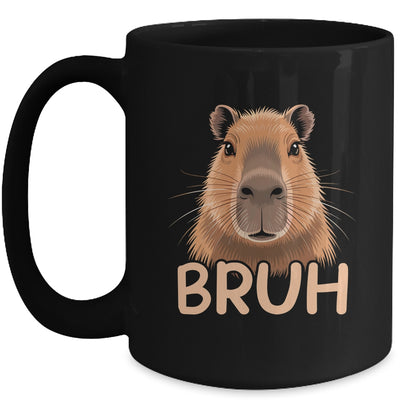 Capybara Bruh Funny Capy Meme Rodent Men Boys Kids Women Mug | siriusteestore