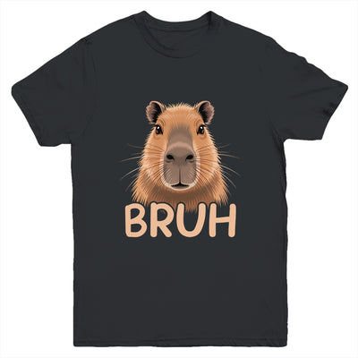 Capybara Bruh Funny Capy Meme Rodent Men Boys Kids Women Youth Shirt | siriusteestore