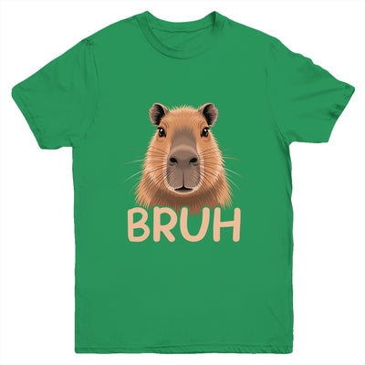Capybara Bruh Funny Capy Meme Rodent Men Boys Kids Women Youth Shirt | siriusteestore