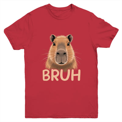 Capybara Bruh Funny Capy Meme Rodent Men Boys Kids Women Youth Shirt | siriusteestore