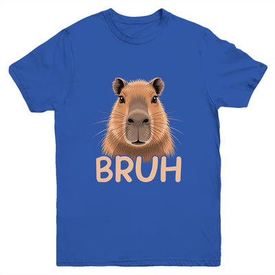 Capybara Bruh Funny Capy Meme Rodent Men Boys Kids Women Youth Shirt | siriusteestore