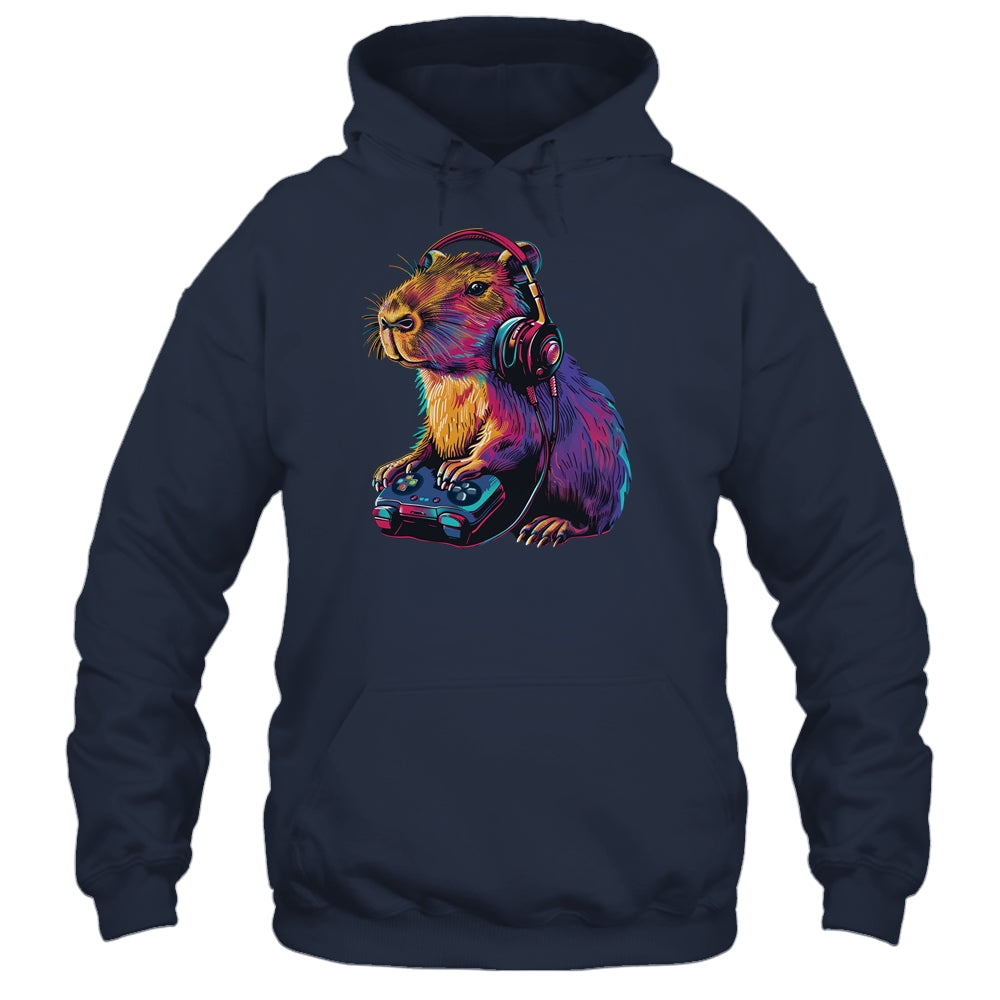 Capybara Funny Video Games Gamer Player Capybara Lover Shirt & Tank Top | siriusteestore