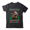 Capybara Santa Hat Ugly Christmas Capybara Lover Xmas Shirt & Sweatshirt | siriusteestore