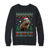 Capybara Santa Hat Ugly Christmas Capybara Lover Xmas Shirt & Sweatshirt | siriusteestore