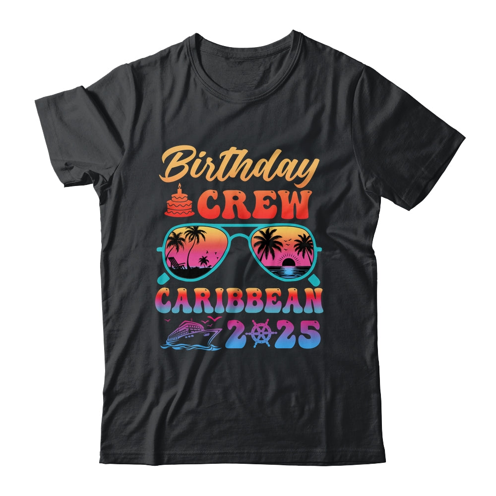 Caribbean Birthday Crew Vacation Cruise 2025 Summer Trip Group Shirt & Tank Top | siriusteestore