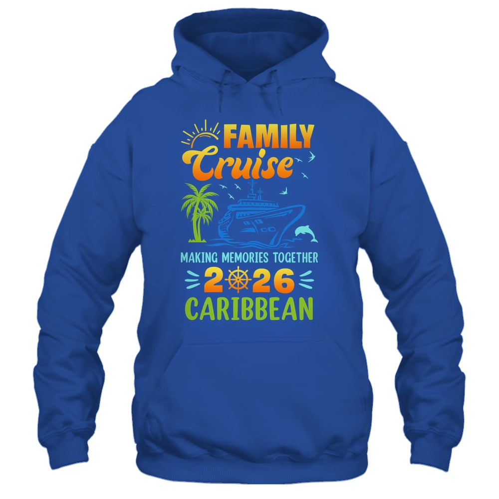 Caribbean Cruise 2026 Family Friends Group Vacation Matching Shirt & Tank Top | siriusteestore