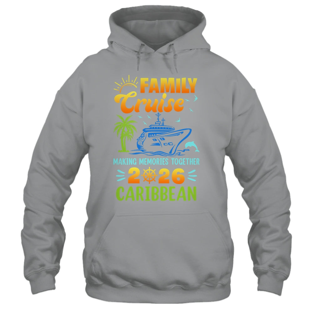 Caribbean Cruise 2026 Family Friends Group Vacation Matching Shirt & Tank Top | siriusteestore