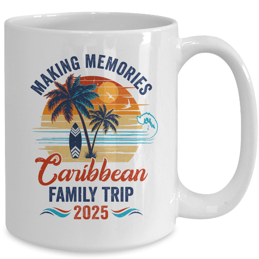 Caribbean Family Vacation 2025 Making Memories Together Trip Mug | siriusteestore