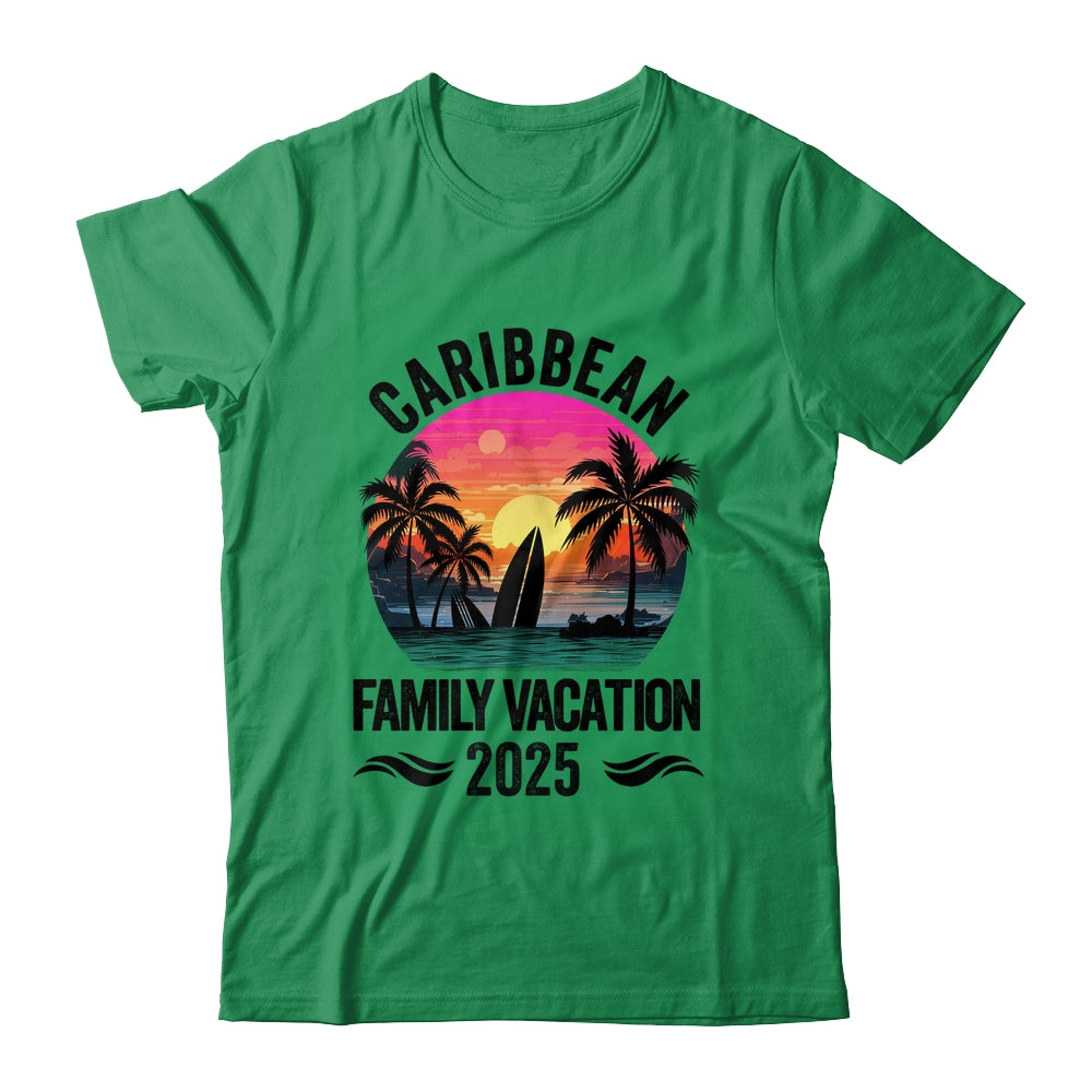 Caribbean Family Vacation 2025 Matching Outfits Beach Summer Shirt & Hoodie | siriusteestore