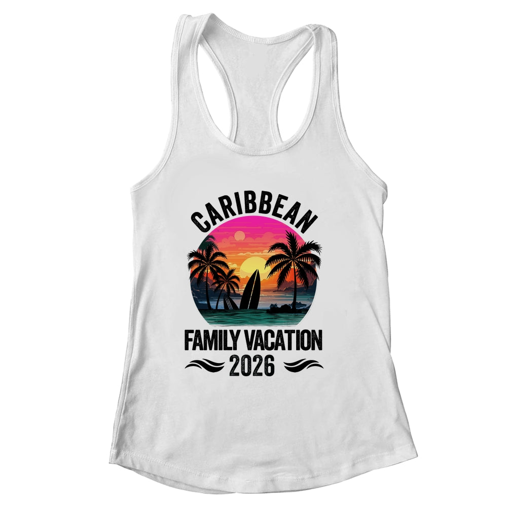 Caribbean Family Vacation 2026 Matching Outfits Beach Summer Shirt & Tank Top | siriusteestore