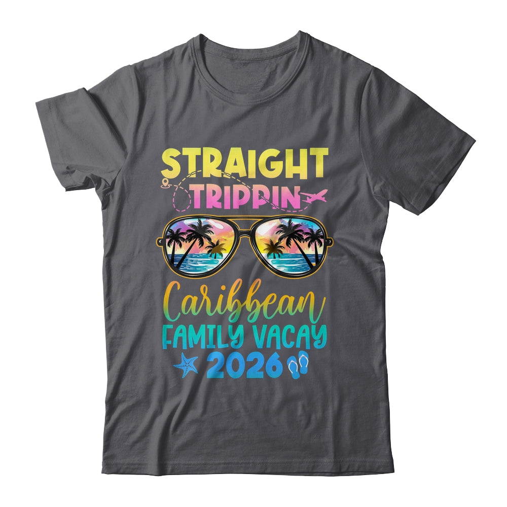Caribbean Family Vacay Vacation 2026 Straight Trippin Shirt & Tank Top | siriusteestore