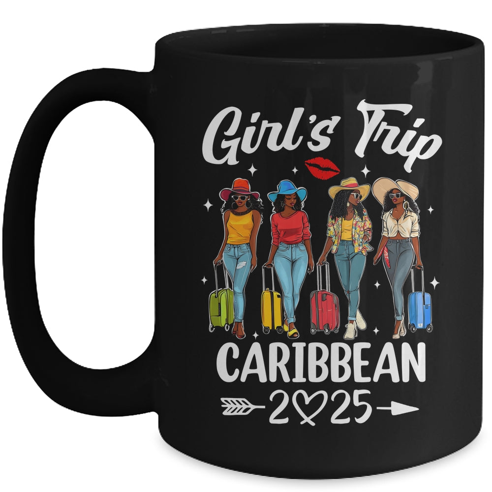 Caribbean Girls Trip 2025 Birthday Squad Women Vacation Mug | siriusteestore