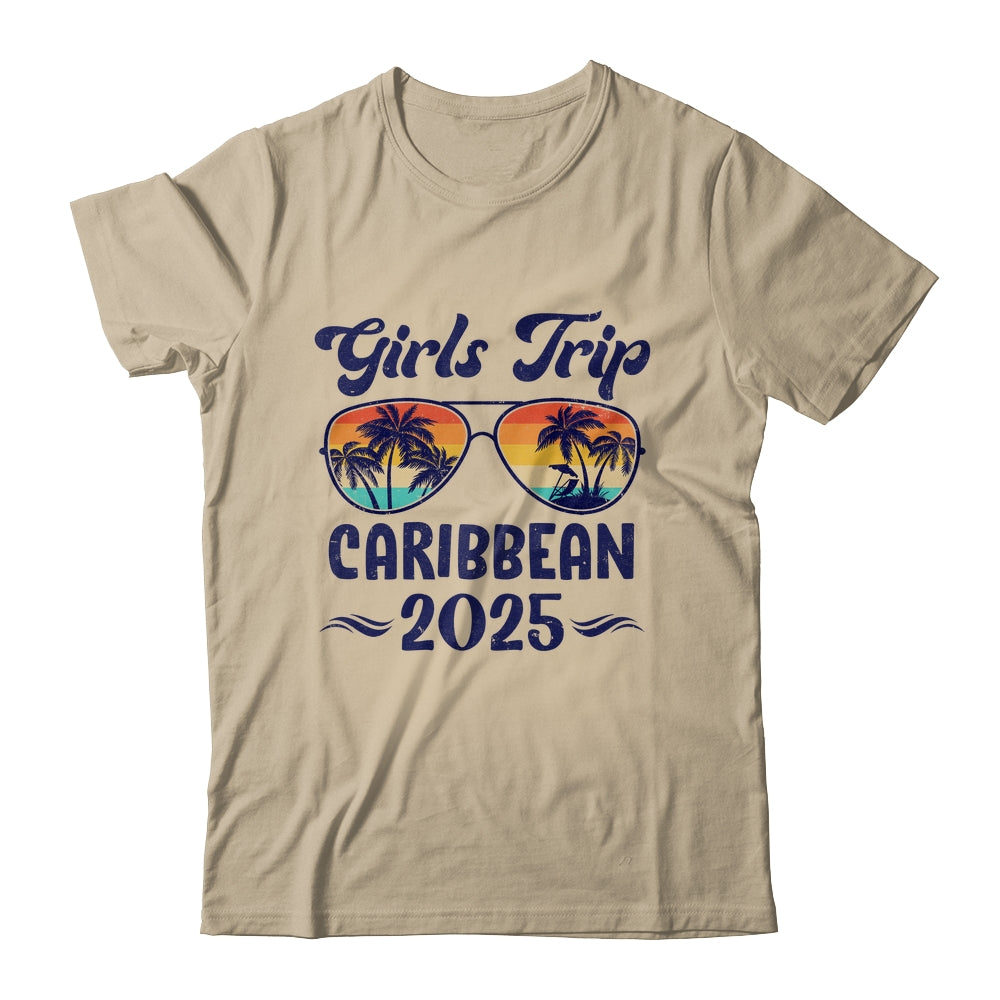 Caribbean Girls Trip Beach Vacation 2025 Matching Group Shirt & Tank Top | siriusteestore