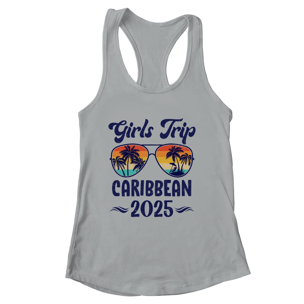 Caribbean Girls Trip Beach Vacation 2025 Matching Group Shirt & Tank Top | siriusteestore