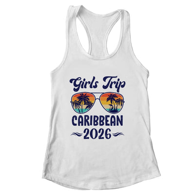 Caribbean Girls Trip Beach Vacation 2026 Matching Group Shirt & Tank Top | siriusteestore