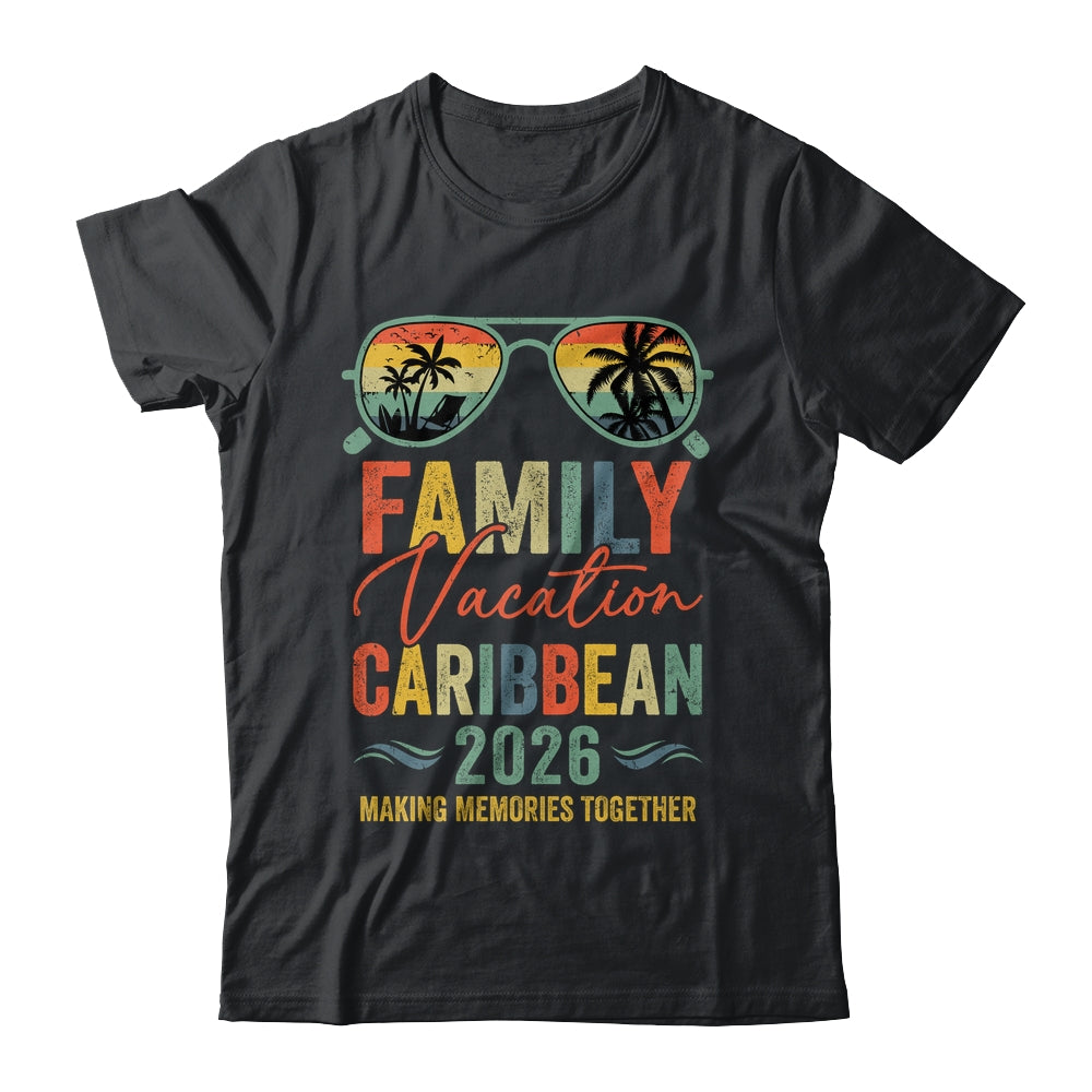 Caribbean Vacation 2026 Matching Family Group Summer Shirt & Tank Top | siriusteestore