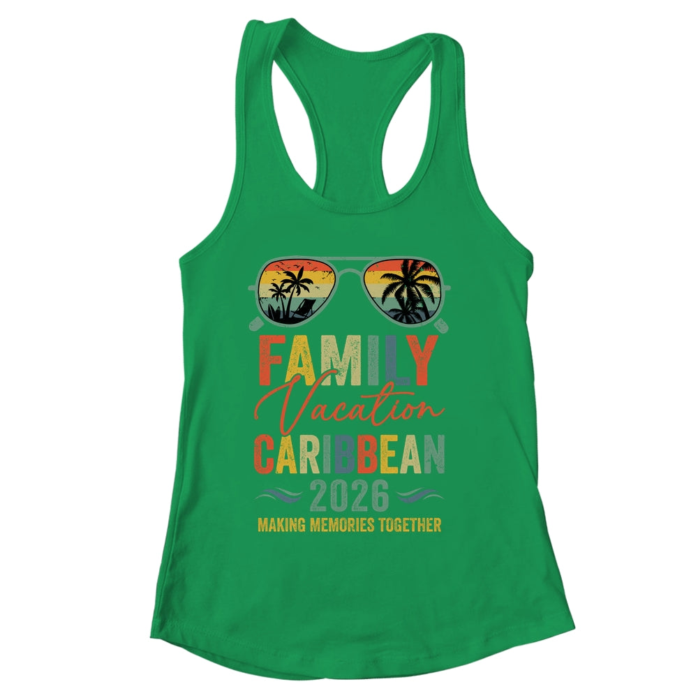 Caribbean Vacation 2026 Matching Family Group Summer Shirt & Tank Top | siriusteestore