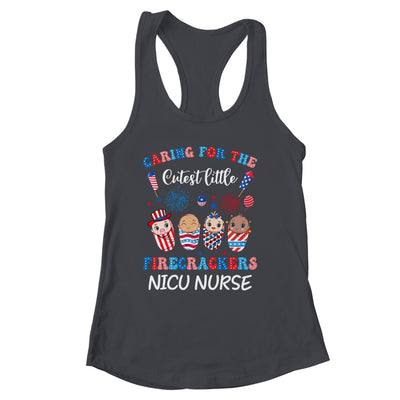 Caring For The Cutest Firecrackers NICU Nurse 4th Of July Shirt & Tank Top | siriusteestore