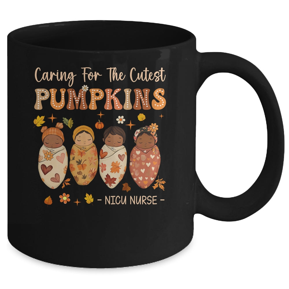 Caring For The Cutest Pumpkins NICU Nurse Thanksgiving Women Mug | siriusteestore