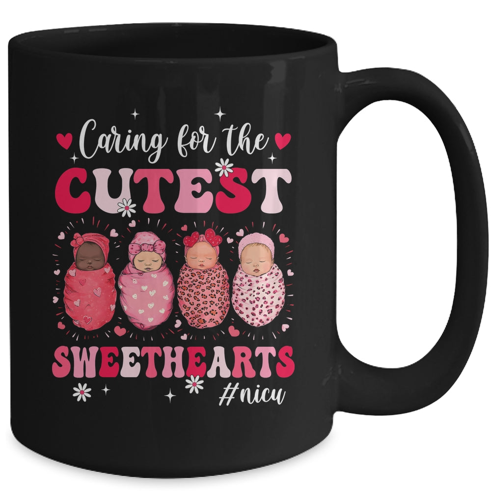 Caring For The Cutest Sweethearts Nicu Nurse Valentines Day Mug | siriusteestore
