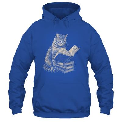 Cat Bookworm Reading Book Funny Cat Lovers Design Graphic Shirt & Tank Top | siriusteestore