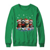 Cat Christmas Light Reindeer Santa Christmas Cat Lover Shirt & Sweatshirt | siriusteestore