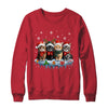 Cat Christmas Light Reindeer Santa Christmas Cat Lover Shirt & Sweatshirt | siriusteestore