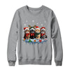 Cat Christmas Light Reindeer Santa Christmas Cat Lover Shirt & Sweatshirt | siriusteestore