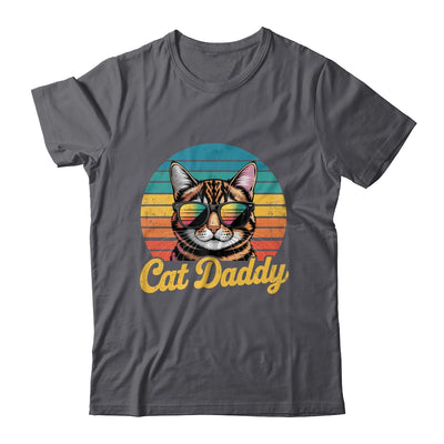 Cat Daddy Retro 70s 80s Funny Black Cat Dad Men Fathers Day Shirt & Hoodie | siriusteestore