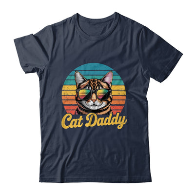 Cat Daddy Retro 70s 80s Funny Black Cat Dad Men Fathers Day Shirt & Hoodie | siriusteestore