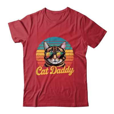 Cat Daddy Retro 70s 80s Funny Black Cat Dad Men Fathers Day Shirt & Hoodie | siriusteestore