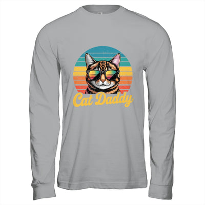 Cat Daddy Retro 70s 80s Funny Black Cat Dad Men Fathers Day Shirt & Hoodie | siriusteestore