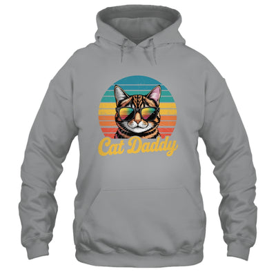 Cat Daddy Retro 70s 80s Funny Black Cat Dad Men Fathers Day Shirt & Hoodie | siriusteestore