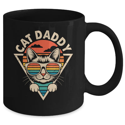 Cat Daddy Retro Sunglasses Cat Fur Dad Papa Vintage Cat Dad Mug | siriusteestore