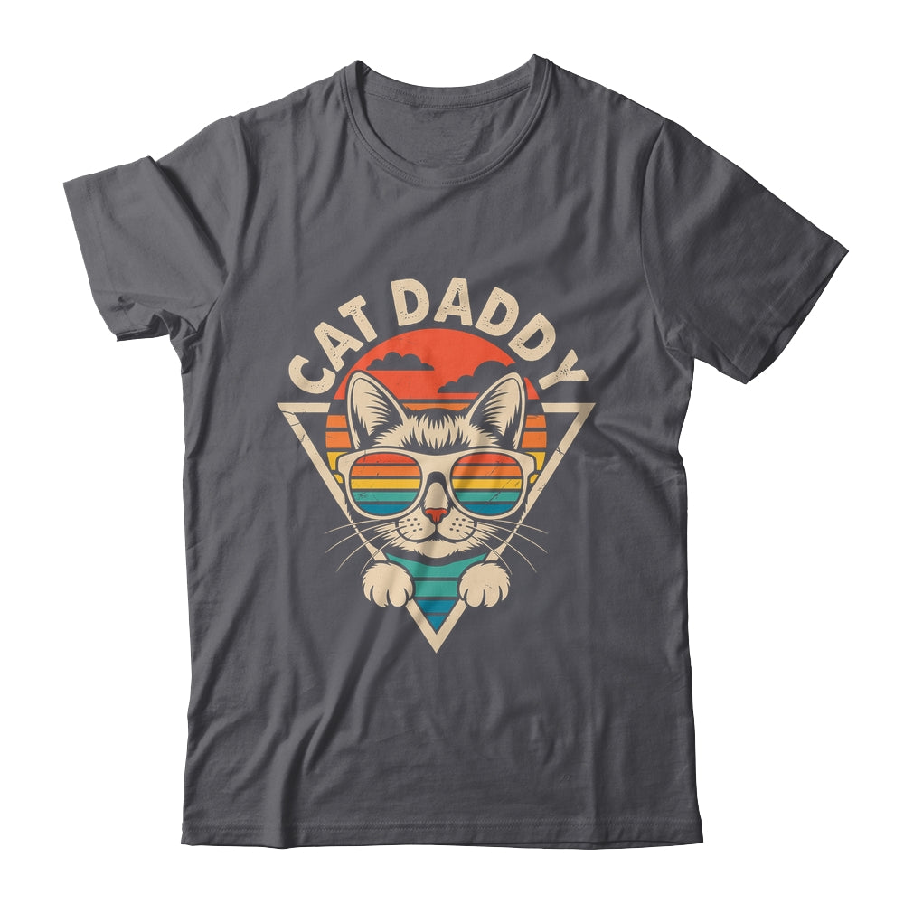 Cat Daddy Retro Sunglasses Cat Fur Dad Papa Vintage Cat Dad Shirt & Hoodie | siriusteestore