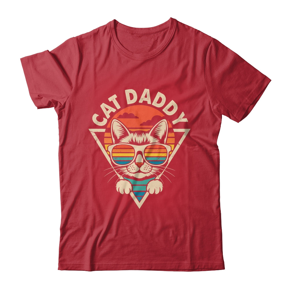 Cat Daddy Retro Sunglasses Cat Fur Dad Papa Vintage Cat Dad Shirt & Hoodie | siriusteestore