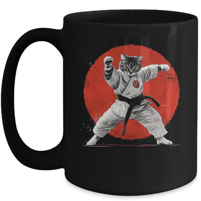 Cat Karate Judo Japan Japanese Flag Funny Kung Fu Fighting Mug | siriusteestore