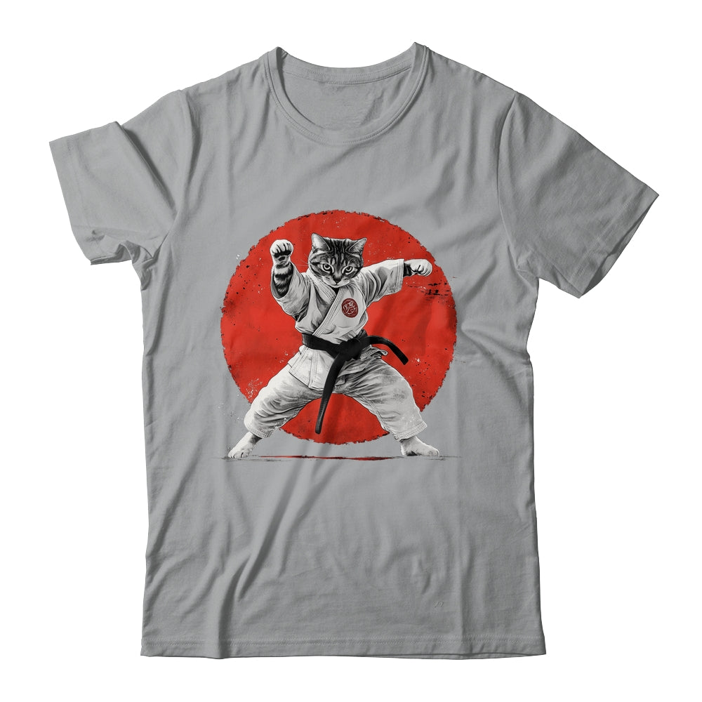 Cat Karate Judo Japan Japanese Flag Funny Kung Fu Fighting Shirt & Hoodie | siriusteestore