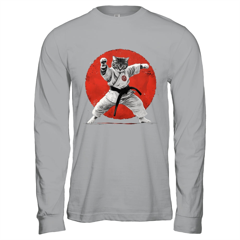 Cat Karate Judo Japan Japanese Flag Funny Kung Fu Fighting Shirt & Hoodie | siriusteestore