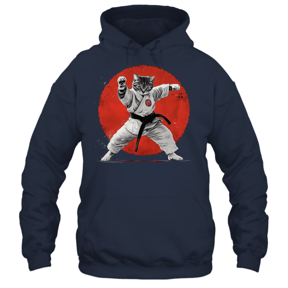 Cat Karate Judo Japan Japanese Flag Funny Kung Fu Fighting Shirt & Hoodie | siriusteestore