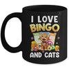 Cat Lover I Love Bingo And Cats Gambling Bingo Player Bingo Mug | siriusteestore